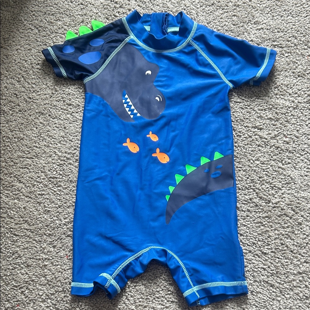 Blue Dinosaur Baby swimsuit